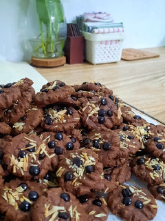 Foto resep Choco almond cookies