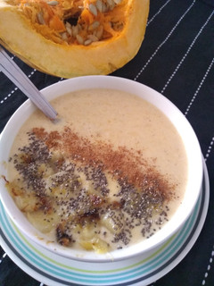 Una foto de Avena con Auyama o Calabaza 🎃🍂