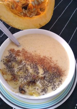 Una foto de Avena con Auyama o Calabaza 🎃🍂