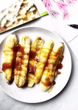 Foto resep Banana with Caramel Sauce