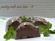 Gambar puding coklat oreo