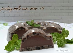 Foto resep Puding milo oreo susu
