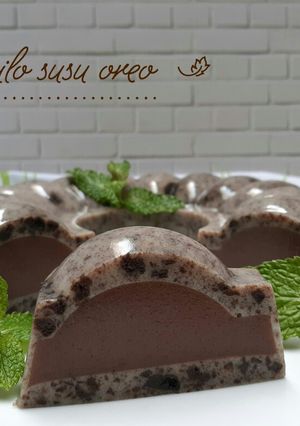 Foto resep Puding milo oreo susu
