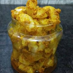 A picture of Amla pickle or achar.
