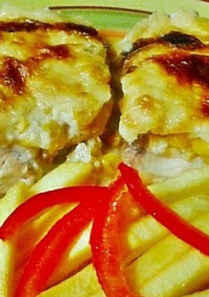 Kukoricás-sajtos csirkemell recept fotója