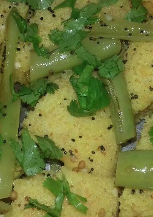 A picture of Suji ka Dhokla.