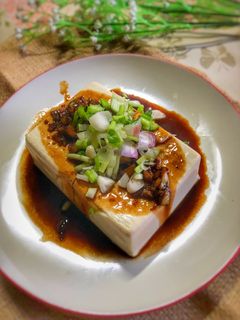 Foto resep Silken Tofu Soy Sauce ala Tiger Kitchen, sangat simple! (masakan Tahu)
