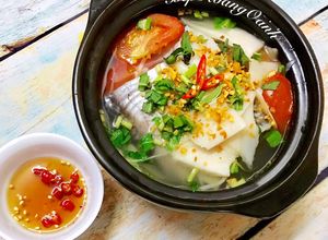 Hình của món Canh Cá Hú Nấu Măng Chua.