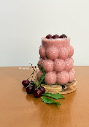 عکسی از دستور اسموتی آلبالو شکلاتی