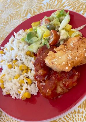 Mézes szezámmagos csirkemell recept fotója