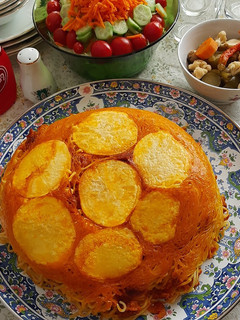 عکسی از دستور ماکارونی با سویا و گوشت