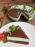 Cheesecake ciocco menta