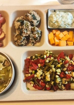 Une photo de Brunoise de légumes en papillote