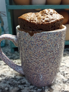 Una foto de Torta de chocolate en taza