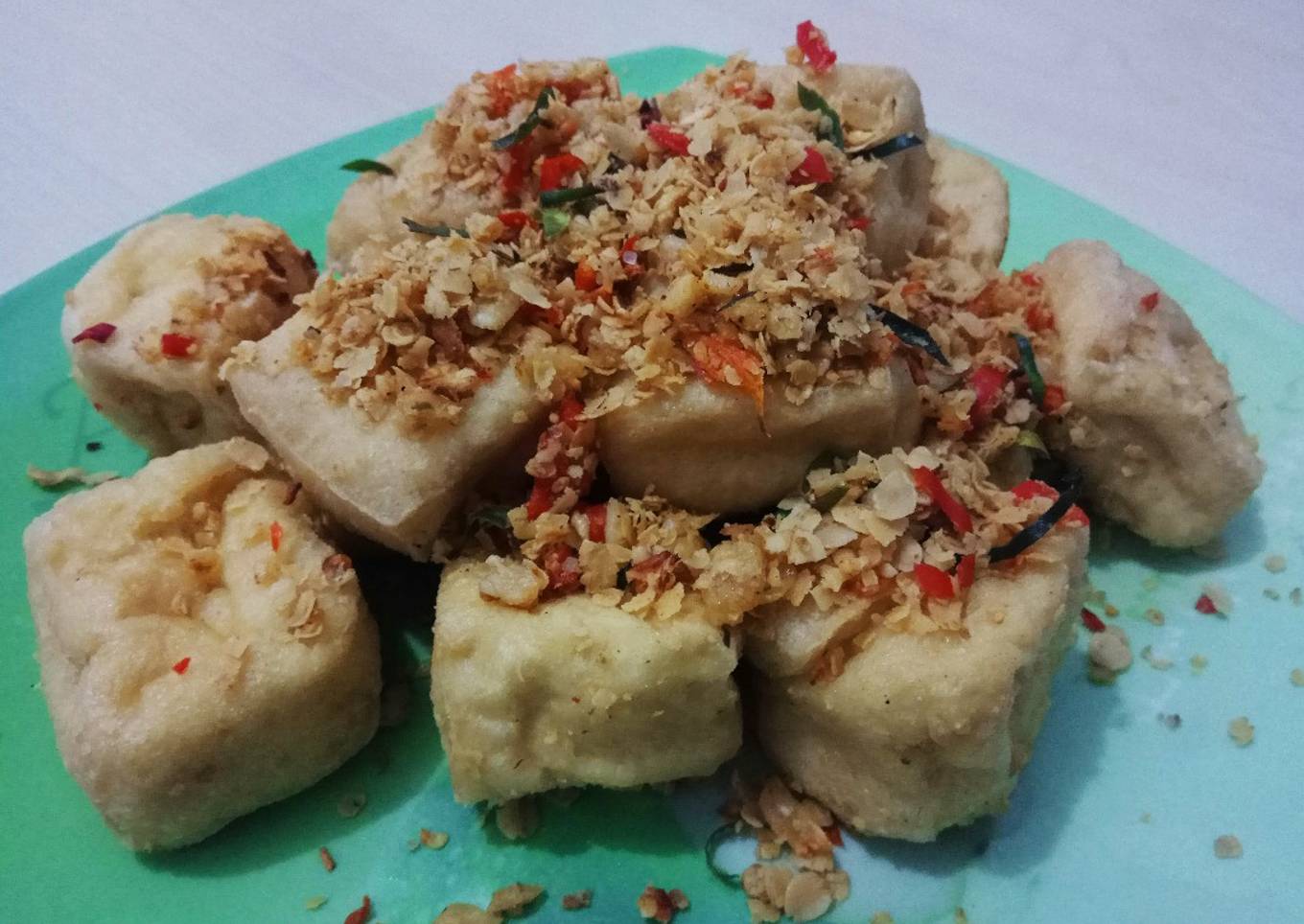 Tahu Oatmeal Pedas