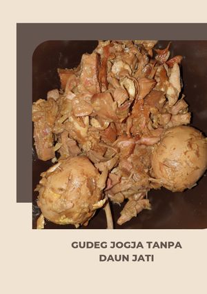 Foto resep Gudeg jogja tanpa daun jati