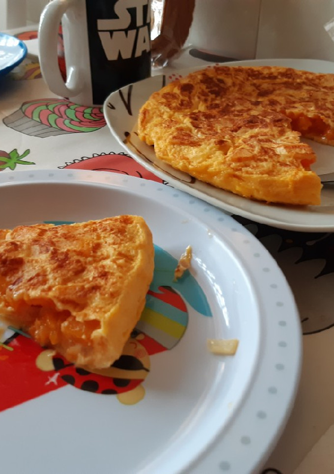 Una foto de Tortilla de calabaza