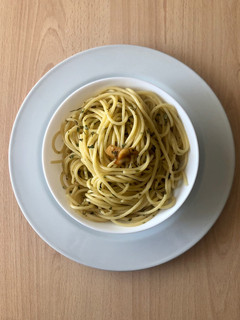 Una foto de Spaghetti aglio e olio