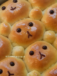 Foto resep Bread Bear (Roti Irit No telur)
