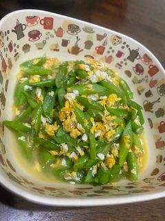 Foto resep Buncis cah telur sederhana