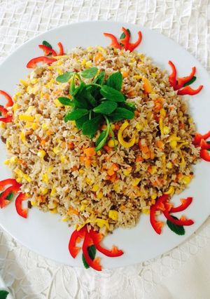 Hình của món Cơm chiên thập cẩm.