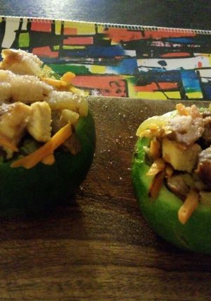 Una foto de Zapallitos rellenos mediterráneos