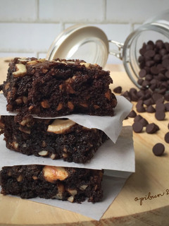 Foto resep Brownies Kacang Mede #pr_browniesDCC