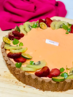 Foto resep Pie Custard 🍓🥝