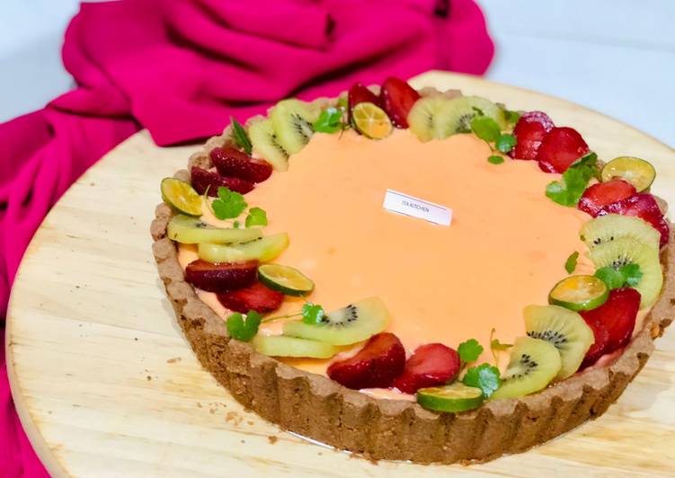 Resep Pie Custard 🍓🥝 Anti Gagal