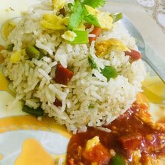 Egg Fried rice A picture of Egg Fried rice.
