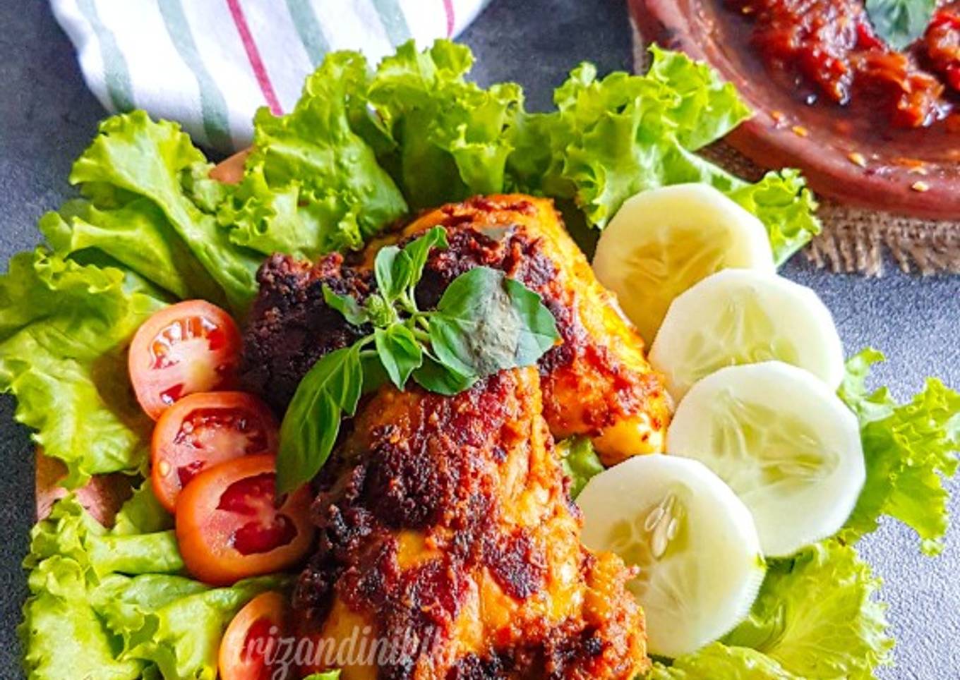 Ayam bakar bumbu rujak