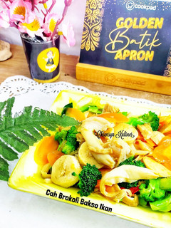 Foto resep Cah Brokoli Bakso Ikan