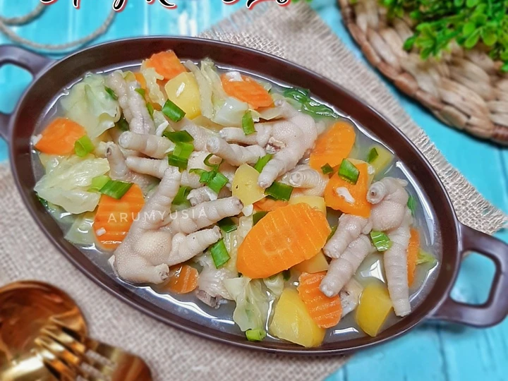 Easy Ways Make Recipes Capcay Kuah Ceker the Delicious Delicious.