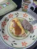 Omelette con nopalitos y queso