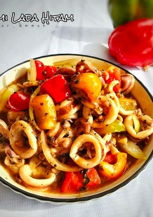 Foto resep Cumi Lada Hitam ala Resto