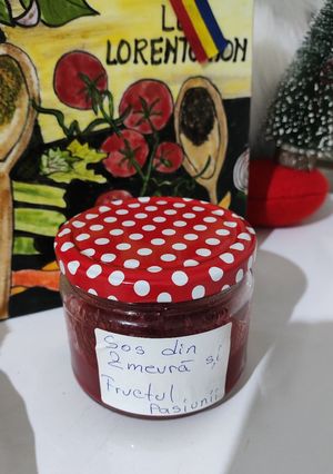 O poză a rețetei Sos din Zmeură și Fructul Pasiunii.
