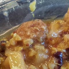 A picture of Turkey Meatballs with Pineapple, Black Beans, Cauliflower and Sw.
