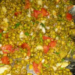 A picture of Moong chaat.