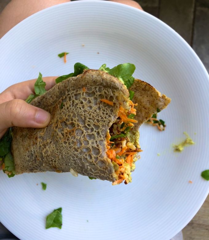 Una foto de Crêpes de trigo sarraceno - sin gluten. Salado o Dulce