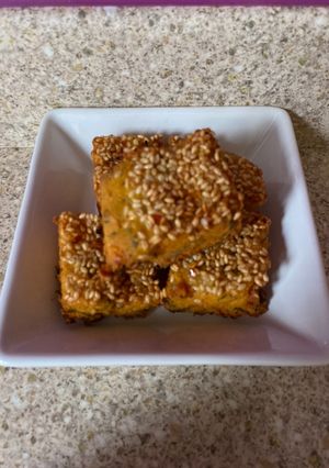 A picture of Leftover rice fried dhokla.