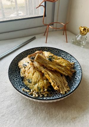 海苔蛋煎金針菇 的食譜成品照片