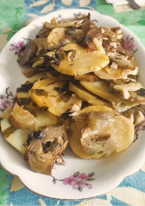 Foto di Tiella di Patate e Carciofi