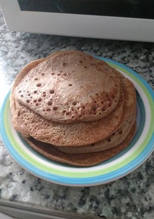 Una foto de Pancakes veganos 😋