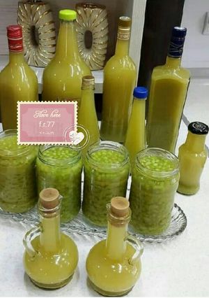 عکسی از دستور آبغوره طبیعی و غوره دون برای مرغ ترش