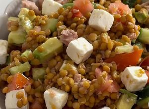 Foto de Receita Saudável - Salada de Lentilhas com Atum