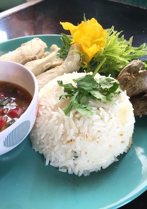 รูปของ ข้าวมันไก่ในหม้อข้าวสูตร -อกไก่ลีน
