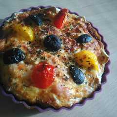 Una foto de Mini quiché de pan de molde