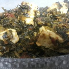 A picture of Methi paneer.
