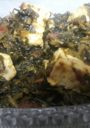 A picture of Methi paneer.