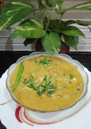 A picture of Palak Kadhi.